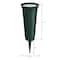 12 Pack: FloraCraft® Eternity™ Green Plastic Cemetery Vase with FloraFōM® Insert